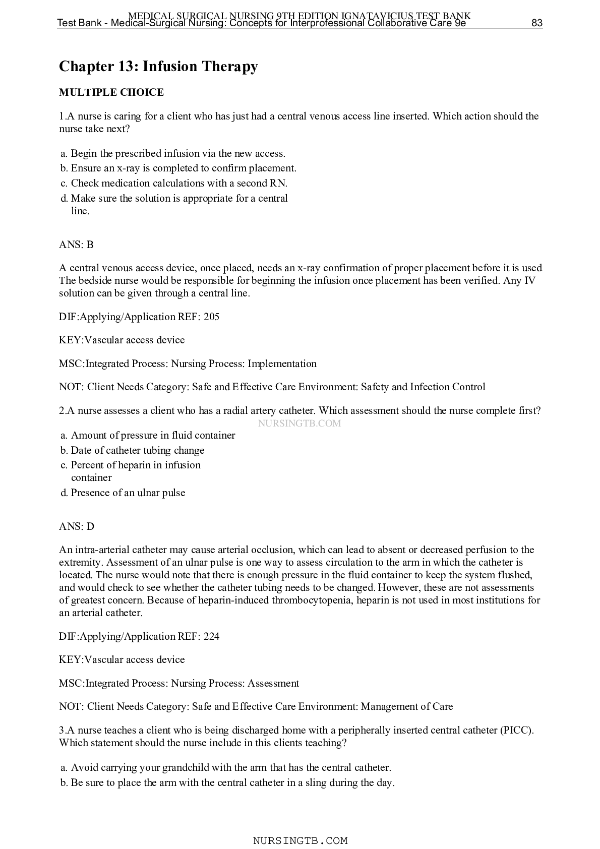 Preview image for Chapter 13: Infusion Therapy